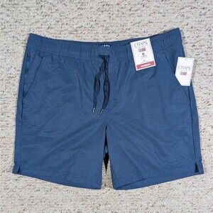 Chaps Driwear Shorts Everyday Performance Mens XL Blue NWT Stretch Drawstring